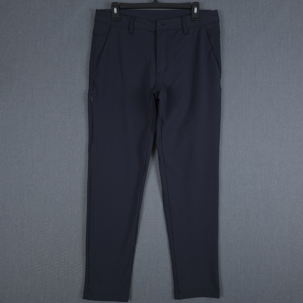 BYLT Everyday Pant 2.0 Mens Large (Fits 32x29) Navy Slim Fit Performance Stretch